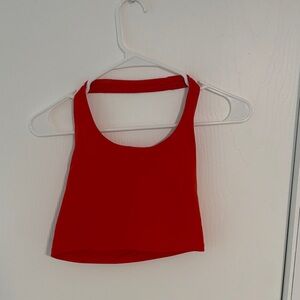 Athleta Vibrant Red Crop Top